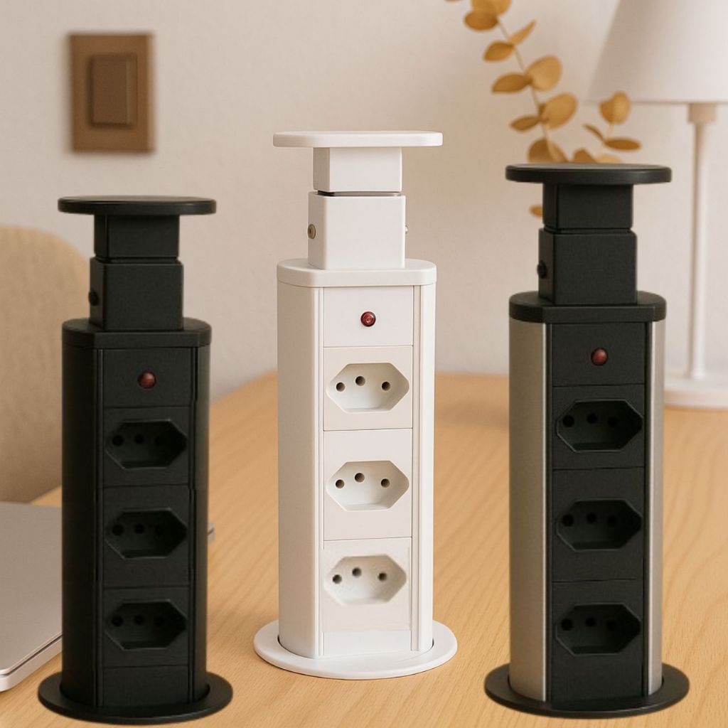 Torre de Tomada Multiplug 3 Tomadas Bivolt