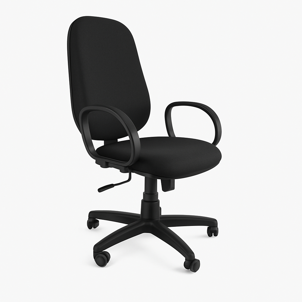 Cadeira Presidente Ergonômica Braço Corsa Fixos e Giratória Reclinável com Altura Ajustável – Cadeira Escritório IND