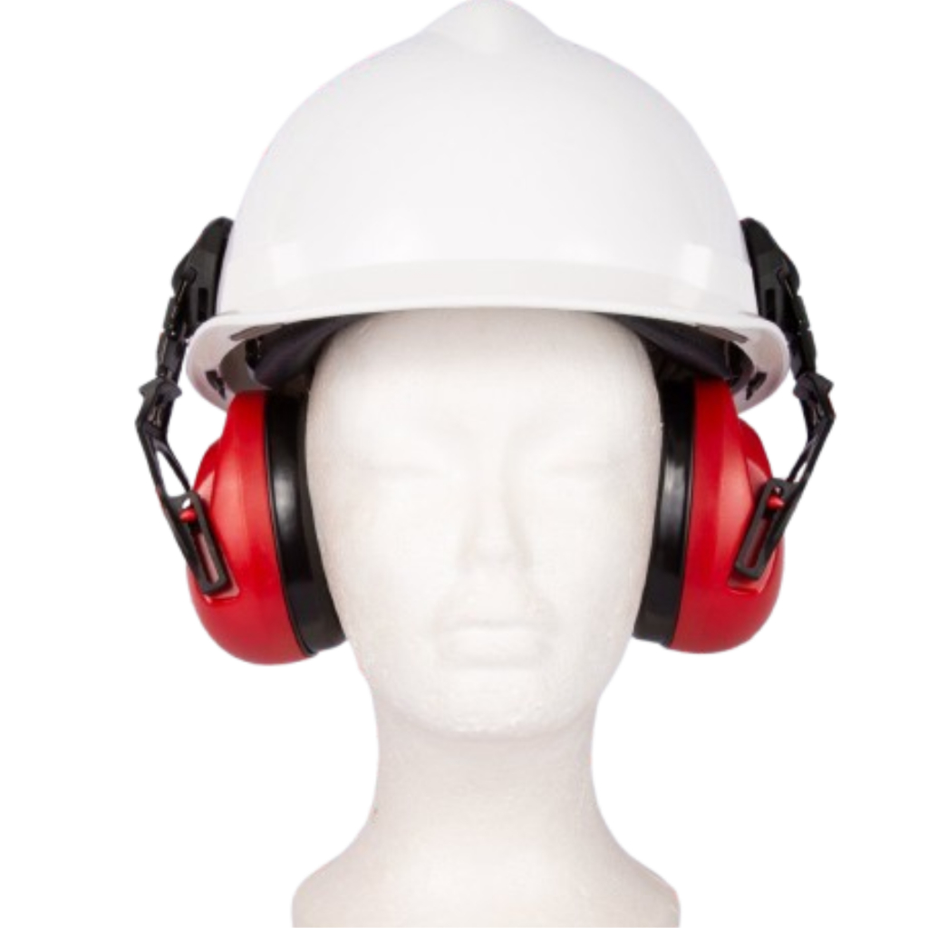 Kit Abafador Proteção Acoplar Ruídos Concha  Msa 216746 XLS Para Capacete Segurança Epi Poliuretano