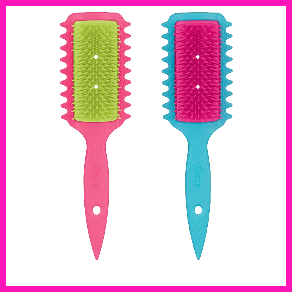 Ricca Instacachos Escova Flex Fita Curls (A escolha ideal para definir e finalizar seus Cachos) em Oferta na Shopee