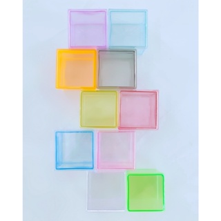 10 4X4 Caixas Caixinhas de acrílico Lembrancinhas festas em Oferta na Shopee