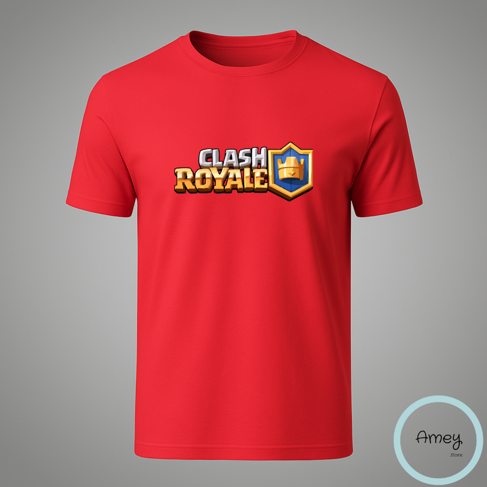 Camiseta / Camisa Clash Royale Adulto em Algodão