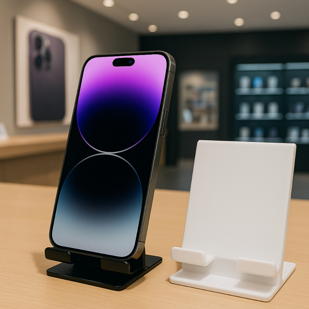 Suporte De Celular Acrílico Multiuso Exposição Loja Portatil
