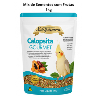 Mix Sementes Nutripássaros Para Calopsitas 1kg em Oferta na Shopee