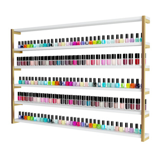 Nicho Porta Expositor de Esmaltes Grande Manicure Salão de Beleza Modelo Industrial Mostruário em Oferta na Shopee