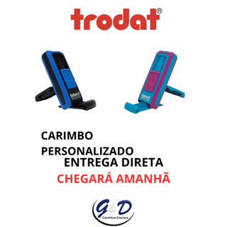 Carimbos Trodat Pocket Printy 9511  Profissionais e Personalizados - Automático 14x38cm em Oferta na Shopee