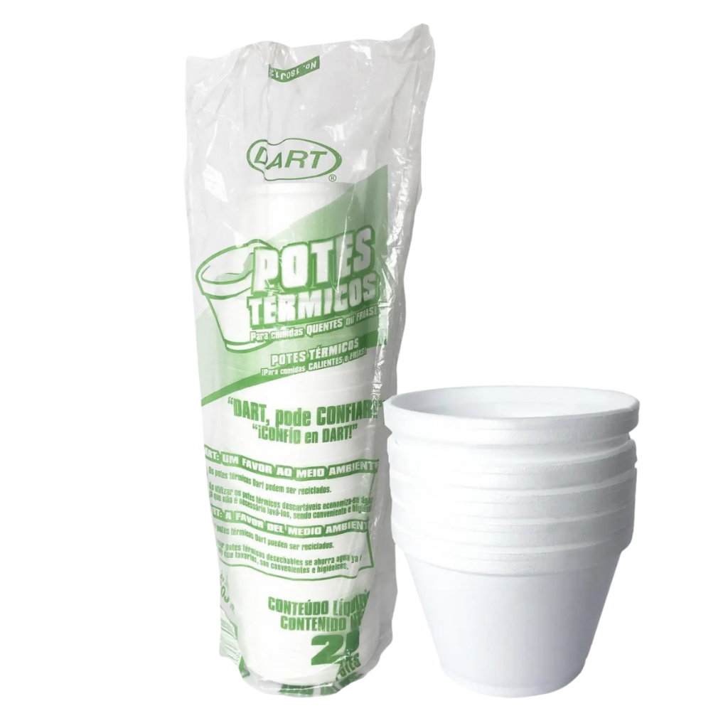 100 un Pote de Isopor Térmico 120 ML 120J6 Dart