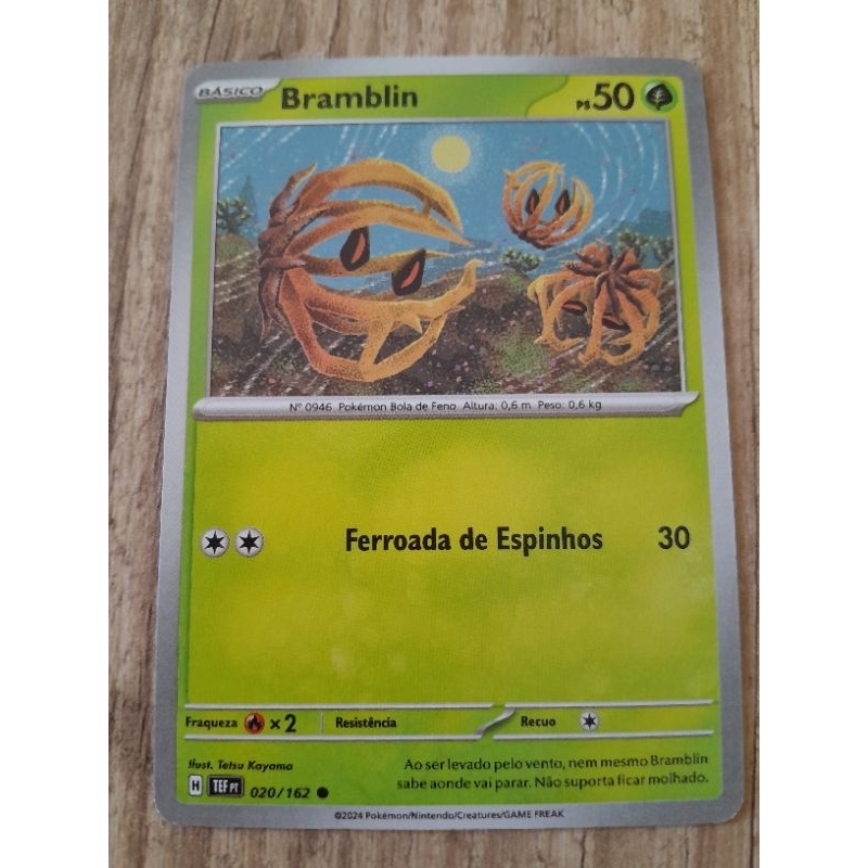 Carta Pokemon Bramblin Original SP