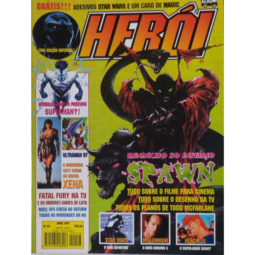 Revista Herói Gold N° 113 Capa Spawn