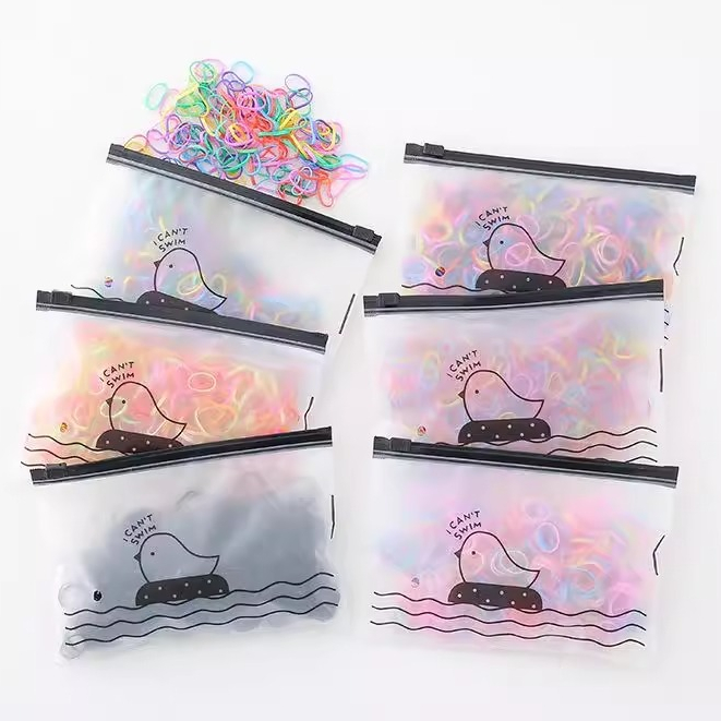 1000/2000Pcs/Pack Acessórios Para Porta Rabos De Pônei De Borracha Meninas Elásticas Descartáveis Coloridas