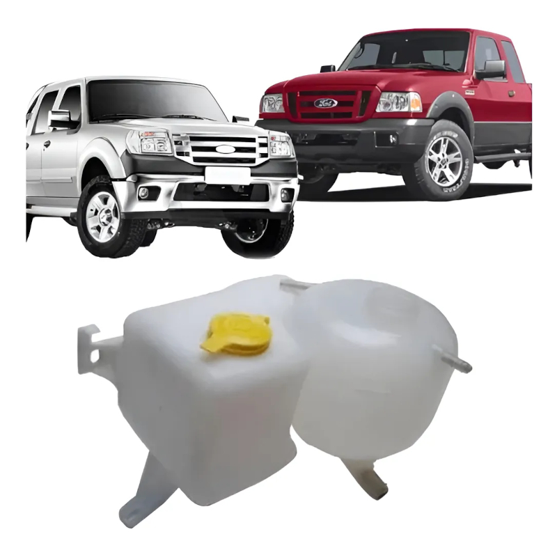 Reservatório Água Radiador Ranger 2.3 3.0 Com 2 Saídas & 1 Tampa