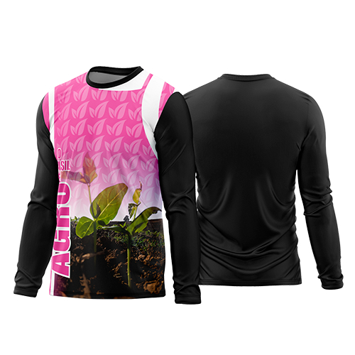 Camiseta Camisa do Agro Brasil UV Agropecuária Bruto Blusa Proteção Pesca UV50+ Segunda Pele - Tecido Confortável