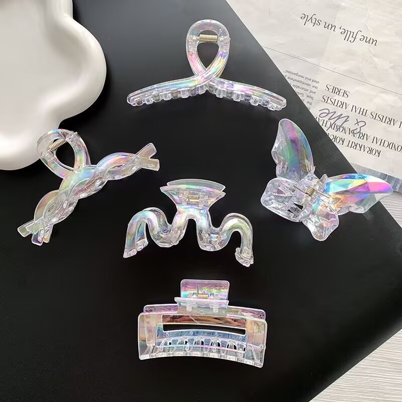 Hairpin Grab Clipe INS Mulheres Sereia Transparente Aperto Coréia Acessórios Para Moda