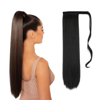 Aplique Rabo De Cavalo Velcro Para Amarrar Fibra Orgânica em Oferta na Shopee