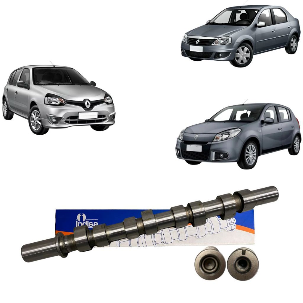 Eixo de Comando Indisa EC704673 Para Renault Clio Logan Sandero 1.0 16v 2007 2008 2009 2010 Até 2017 em Oferta na Shopee