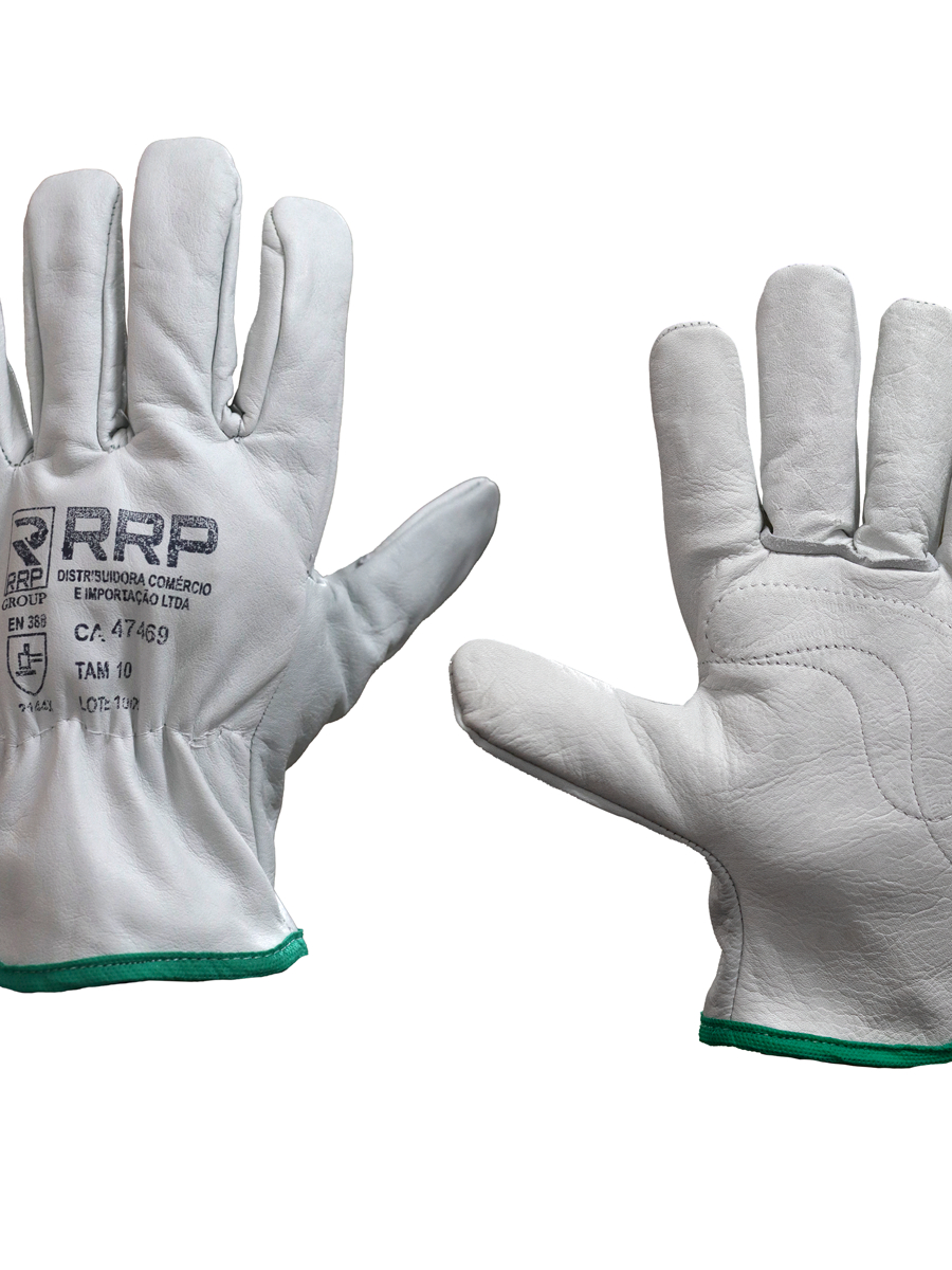 Luva Segurança Couro Vaqueta Total C/reforço Ca Rrp Luva vaqueta c/ raspa mista trabalho pesado reforçada e resistente em Oferta na Shopee