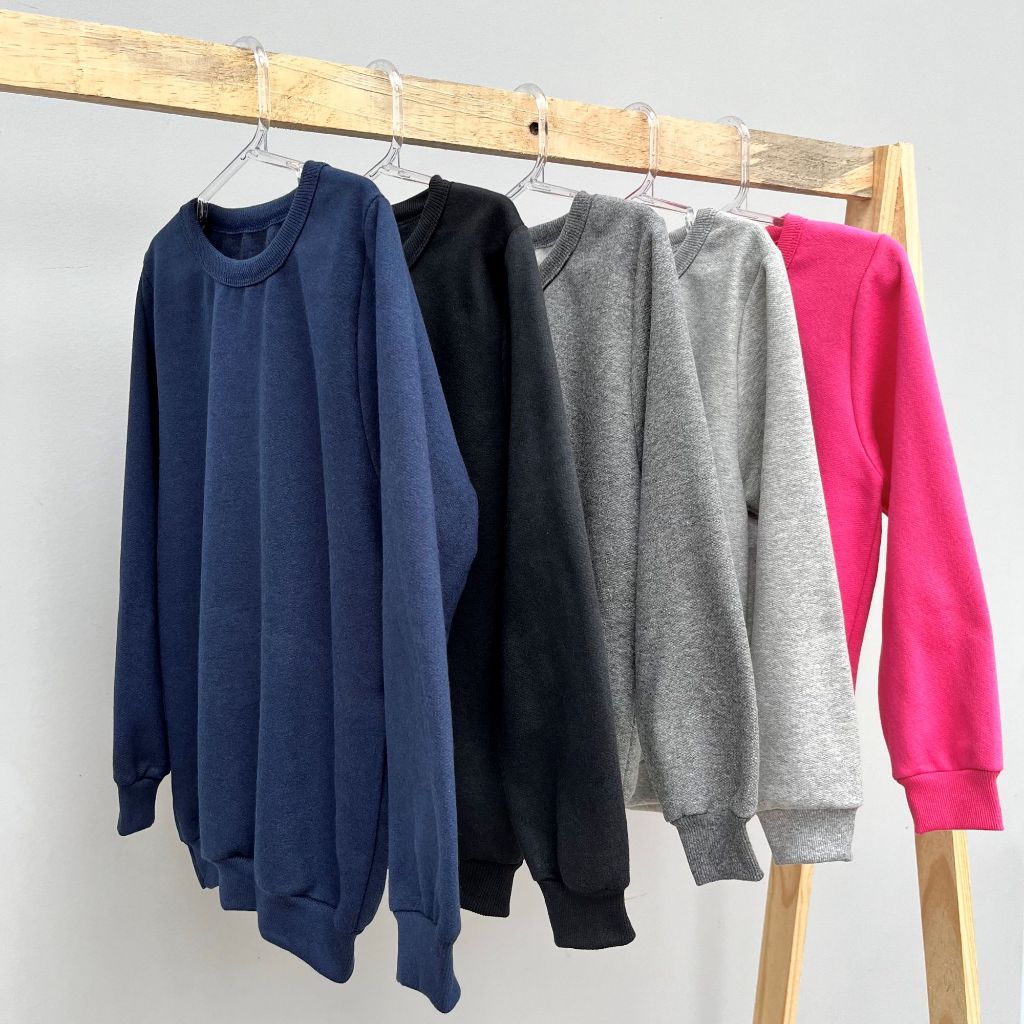 Kit 3 Casacos Moletom Peluciado Infantil Básico Unissex Sortido Kit 3 Casacos Moletom Peluciado Infantil Básico Unissex Sortido