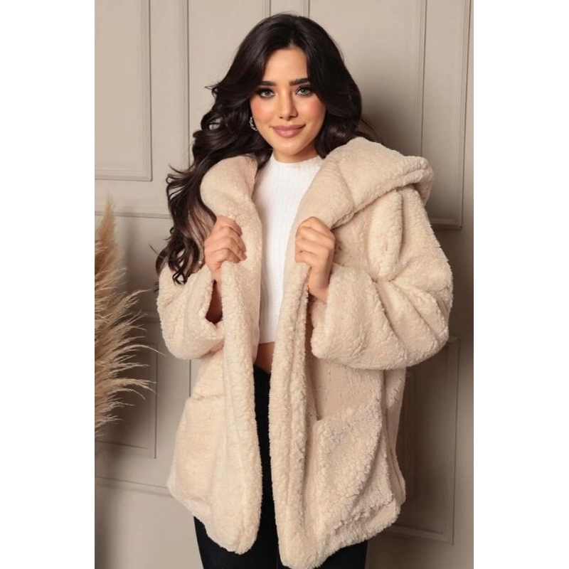 Casaco Teddy sobretudo Peluciado em Oferta na Shopee