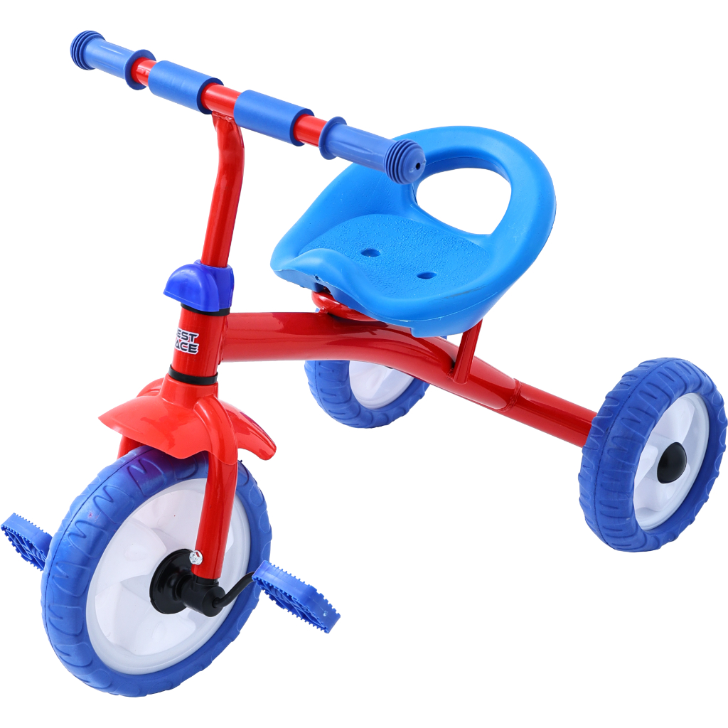 Triciclo Infantil Azul 72cm 24 Meses Brinquedo Pedalar Equilíbrio Bebê 2 Anos Presente Menino BBR Toys