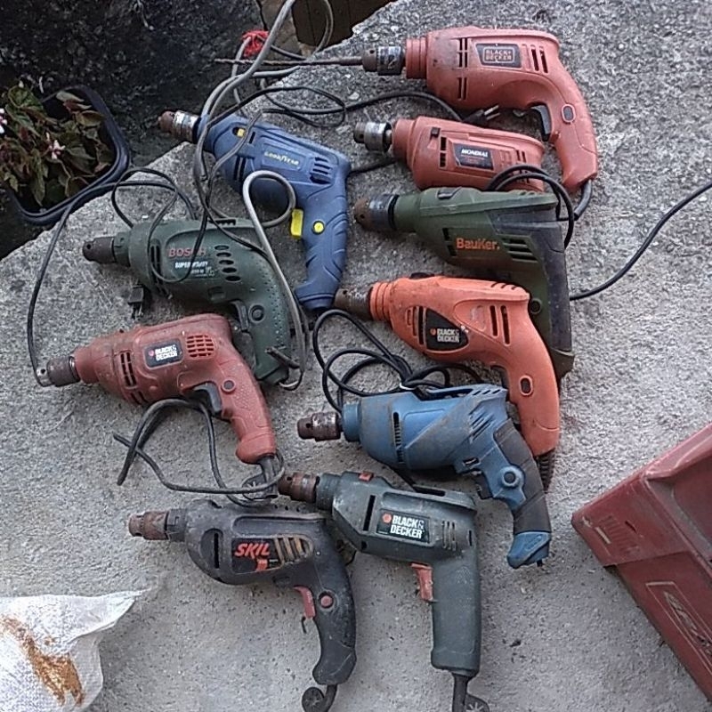 furadeiras pra reparos ou retirada peças 10 unidades