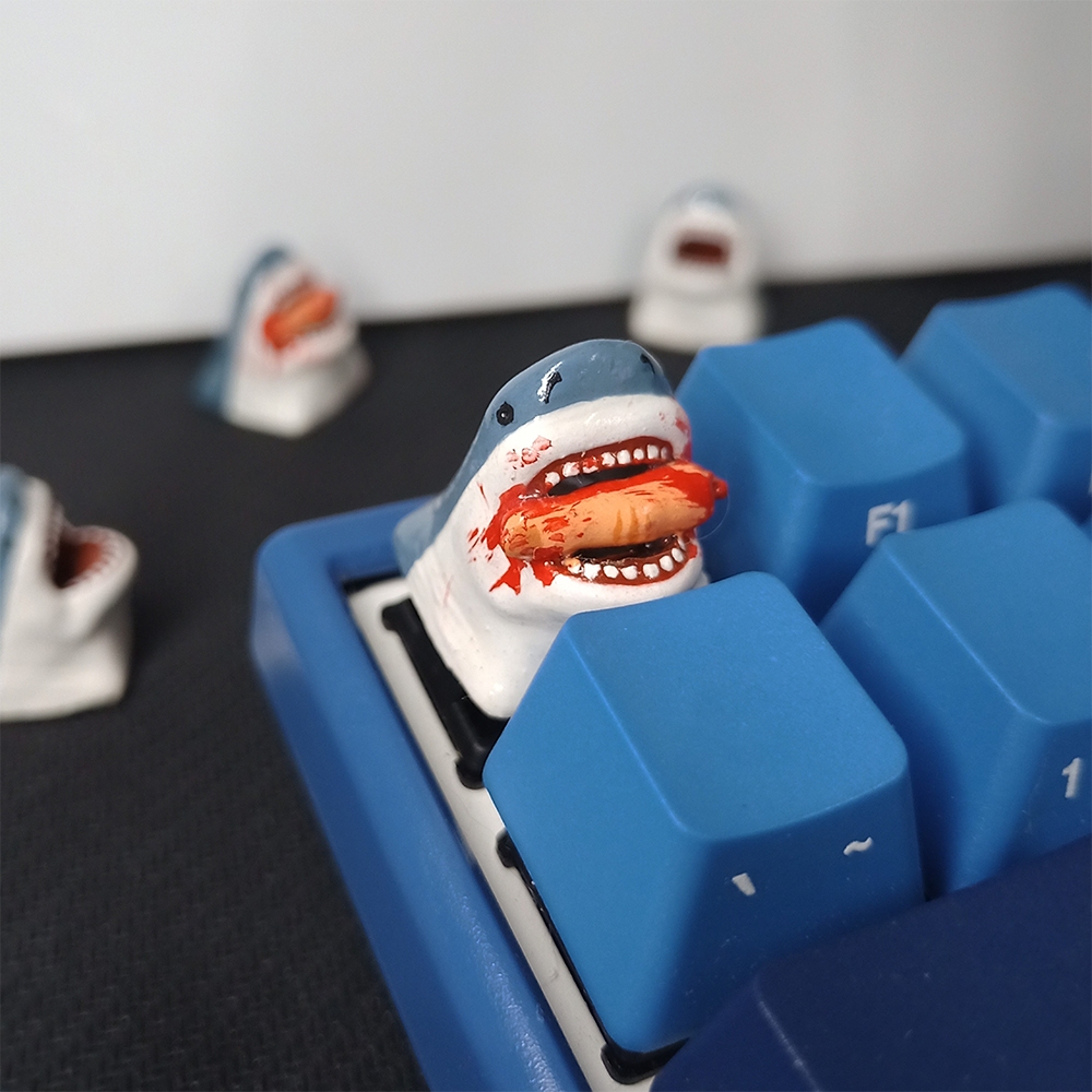 Keycap Tecla Artesanal - Tubarão em Oferta na Shopee