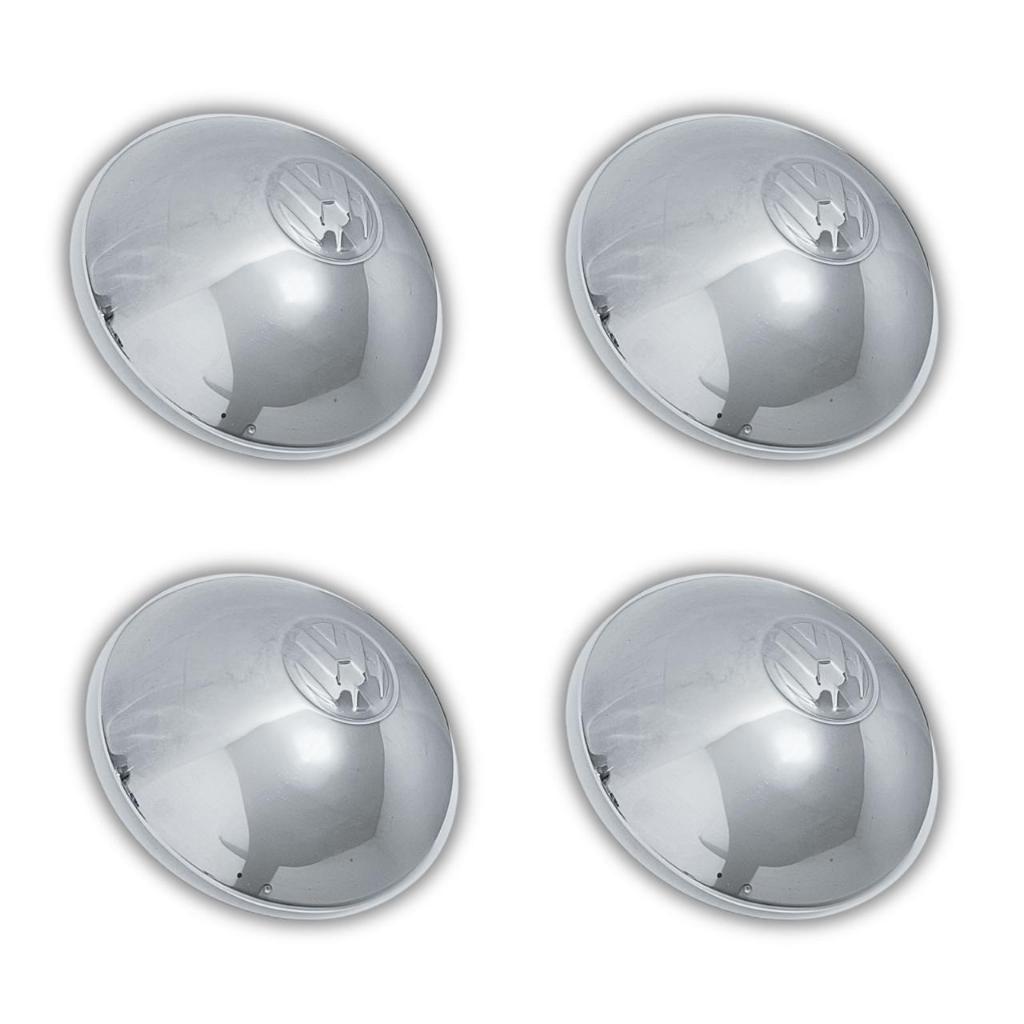 4 Calotas Cromada Roda Centro Abaulada Fusca Kombi 5 Furo em Oferta na Shopee