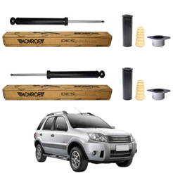 PAR AMORTECEDOR TRASEIRO ECOSPORT AUTOMÁTICA E 4WD 2008 A 2012 ORIGINAL MONROE + KITS