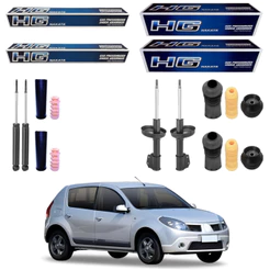 KIT 4 AMORTECEDOR SANDERO 2007 A 2014 ORIGINAL NAKATA + KITS