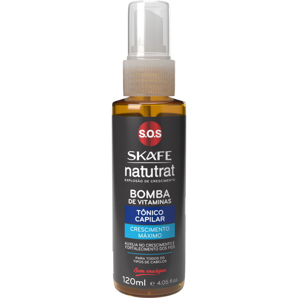 Tônico Capilar Antiqueda Natutrat 120ml – Fortalecimento, Crescimento Rápido, Bomba de Vitaminas em Oferta na Shopee