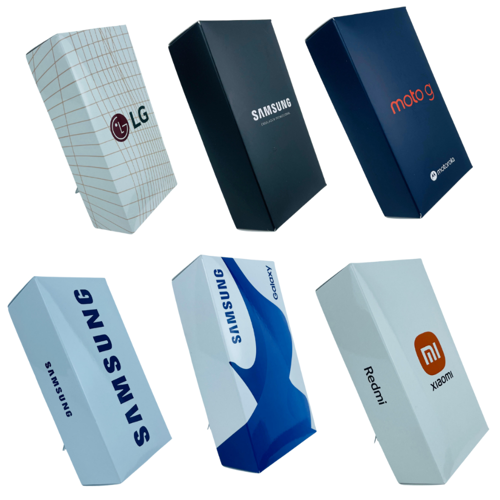 Kit 10 Caixas Genéricas Vazia para Android Compatível modelos Celular Samsung e outros cabe acessórios dentro em Oferta na Shopee