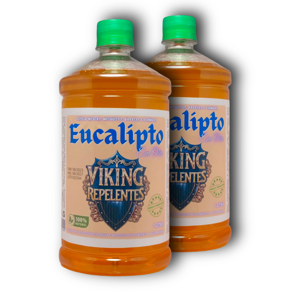ÓLEO NATURAL DE EUCALIPTO CONCENTRADO 2 LITROS - REPELENTE DE AMBIENTE SEGURO PARA VIAGENS