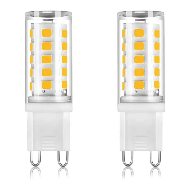 Kit 2x Lâmpada LED Halopin G9 5W Bivolt Para Lustres e Arandelas Quente Ou Fria