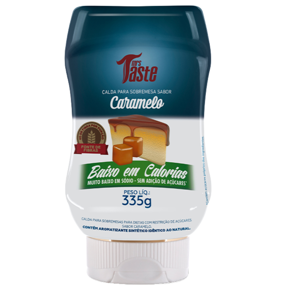 Cobertura de Caramelo para Sorvete Baixo em Calorias 335g Mrs Taste