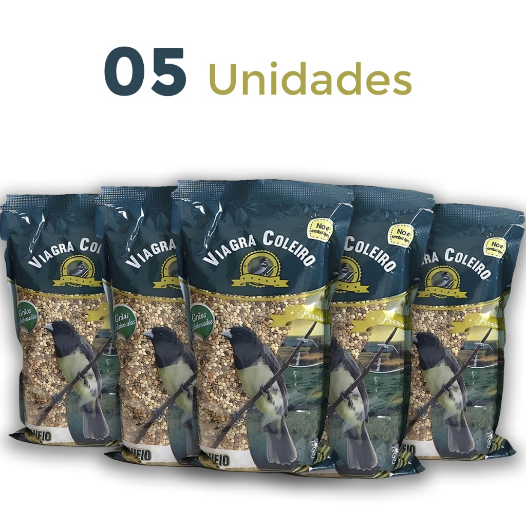 5 Racao Premium Coleiro Viagra Papacapim Ração Coleiro Potência Natural Suplementação Reprodução Curió Canário Trinca em Oferta na Shopee