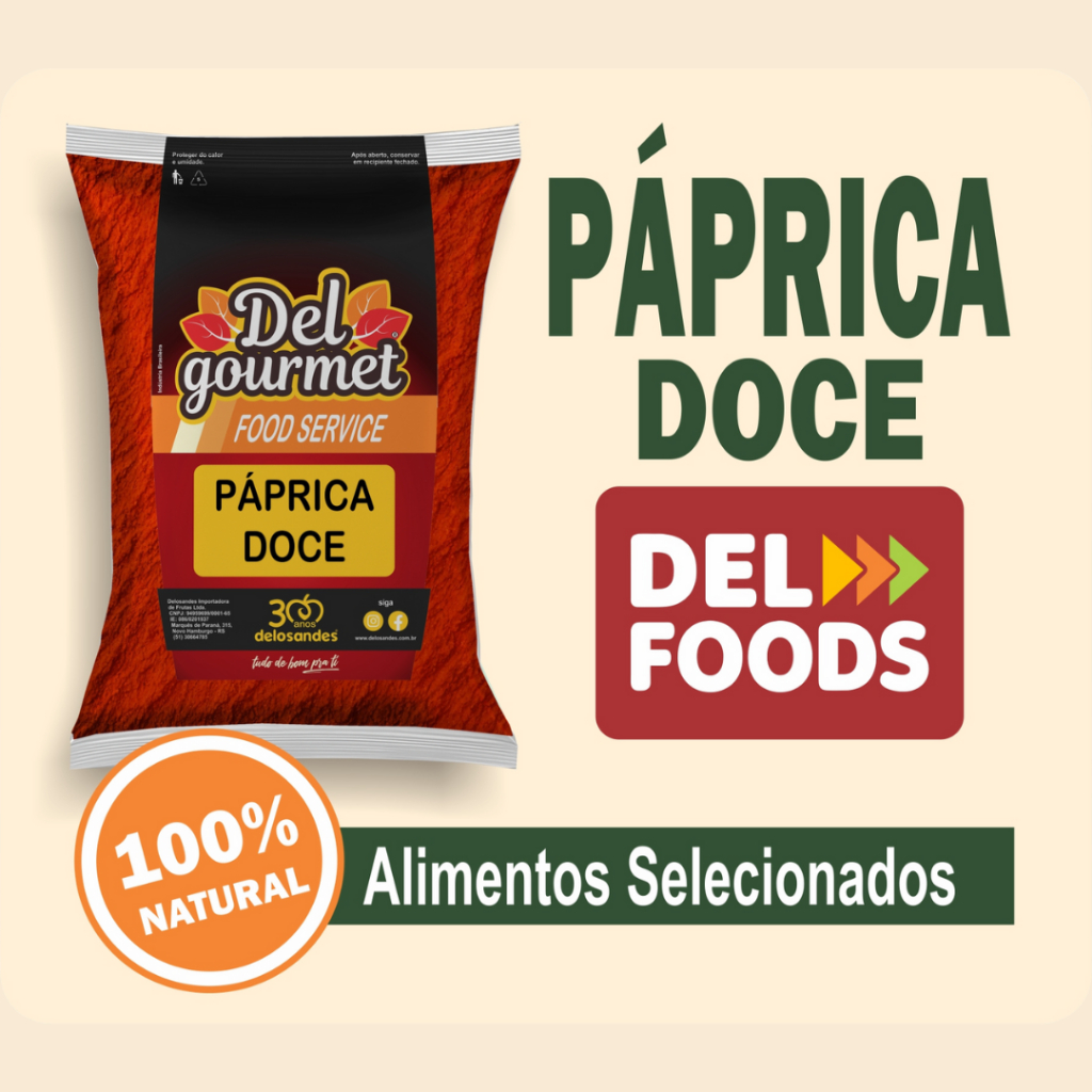 Páprica Doce Tempero 100% Natural Sabor Suave e Aromático Para Temperar Carnes e Molhos em Oferta na Shopee