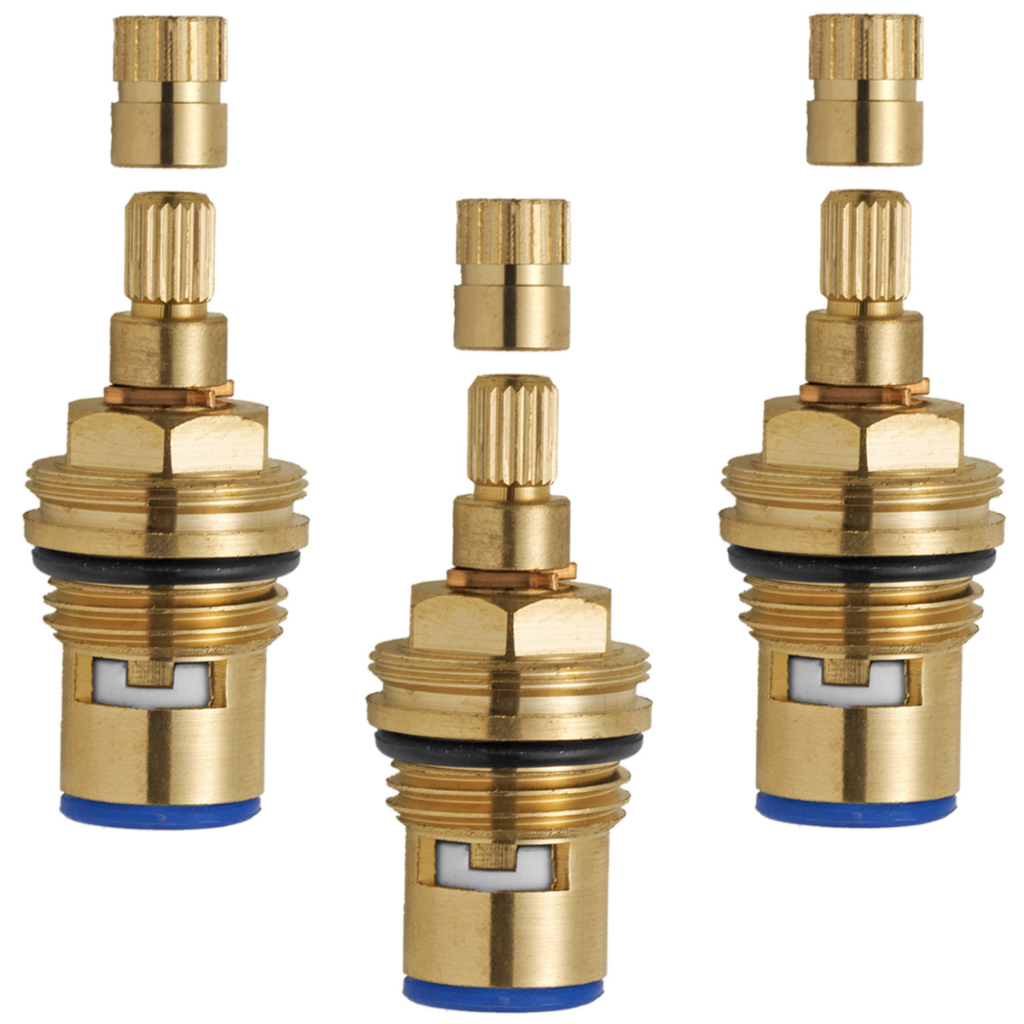 Kit 03 Reparo Torneira 1/4 Volta Docol Deca Outros MVC Misturador Horário e Anti-horário Quente Fria
