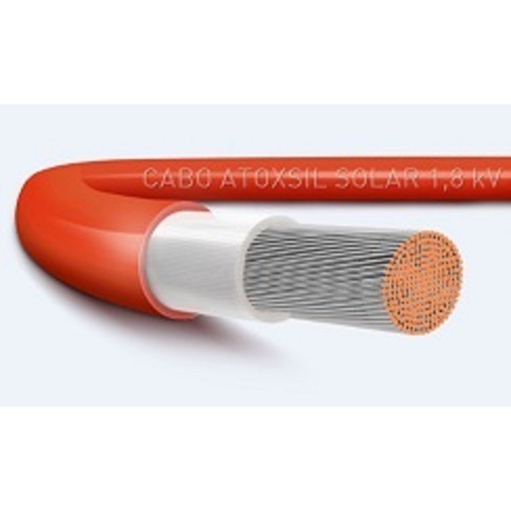 Cabo Fotovoltaico 4mm² Energia Solar 10mt Preto + 10mt Vermelho