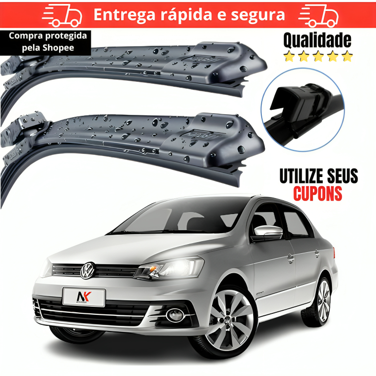 Par Palheta Limpador Parabrisa Voyage G6 G7 G8 Mod. Original Novo
