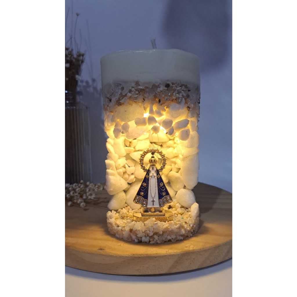 Oratório COM/SEM LED- Católicos- Vela Aromática Católica- Nossa Senhora, Santíssimo, São Miguel