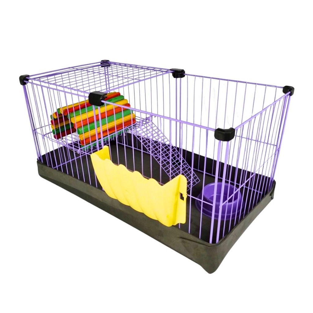 Cercado Para Porquinho Da Índia 2 andares Com Acessorios em Oferta na Shopee