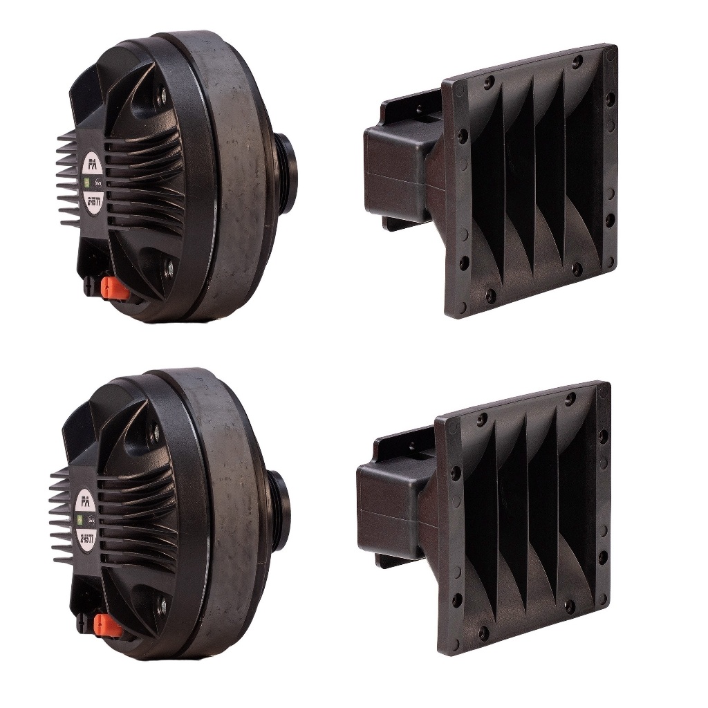 2 Drive Titanio Titanium 245ti 120w Rms + 2 Guia de Ondas 1625 Som Automotivo Som Profissional Driver TI