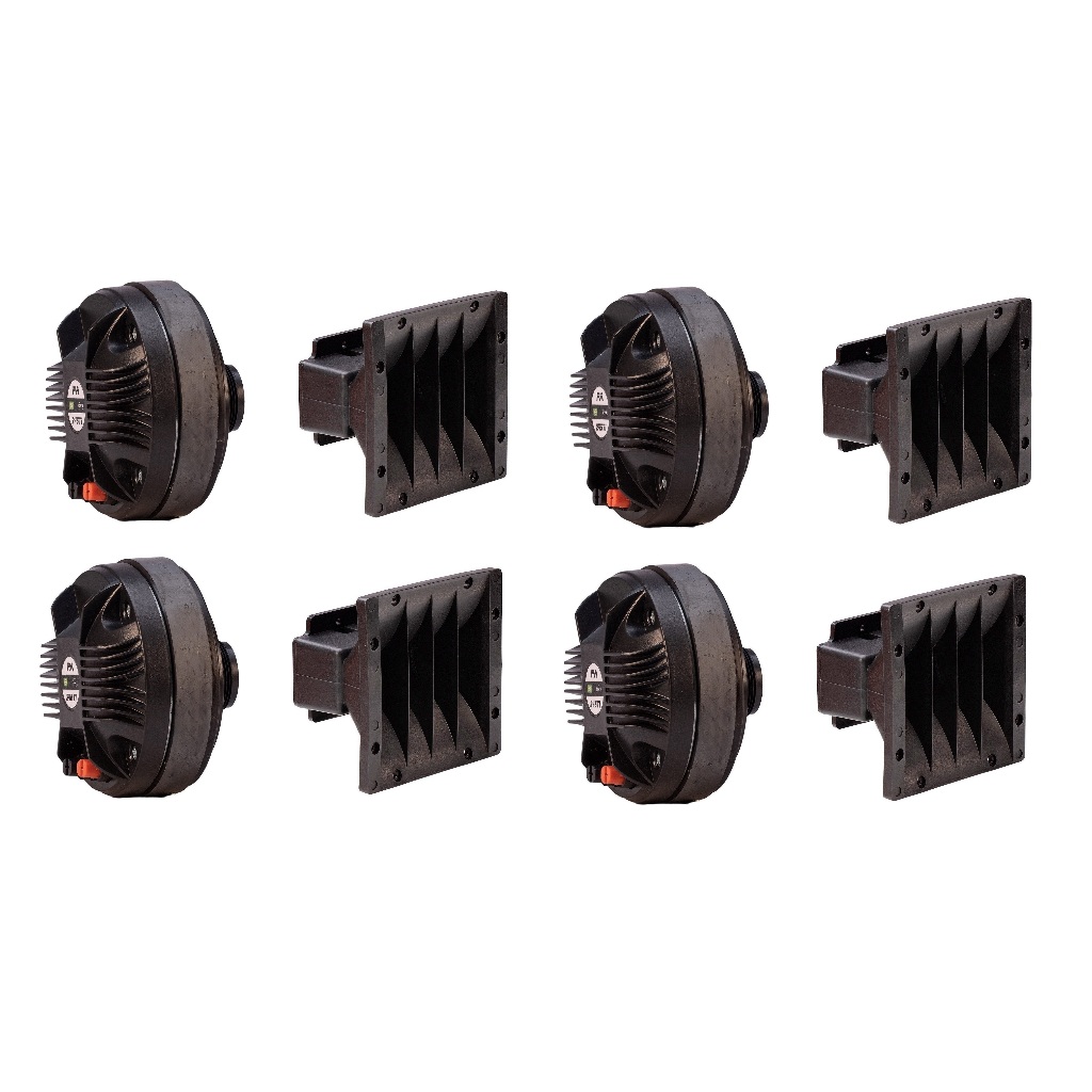 4 Drive Titanio Titanium 245ti 120w Rms + 4 Guia de Ondas 1625 Som Automotivo Som Profissional Driver TI