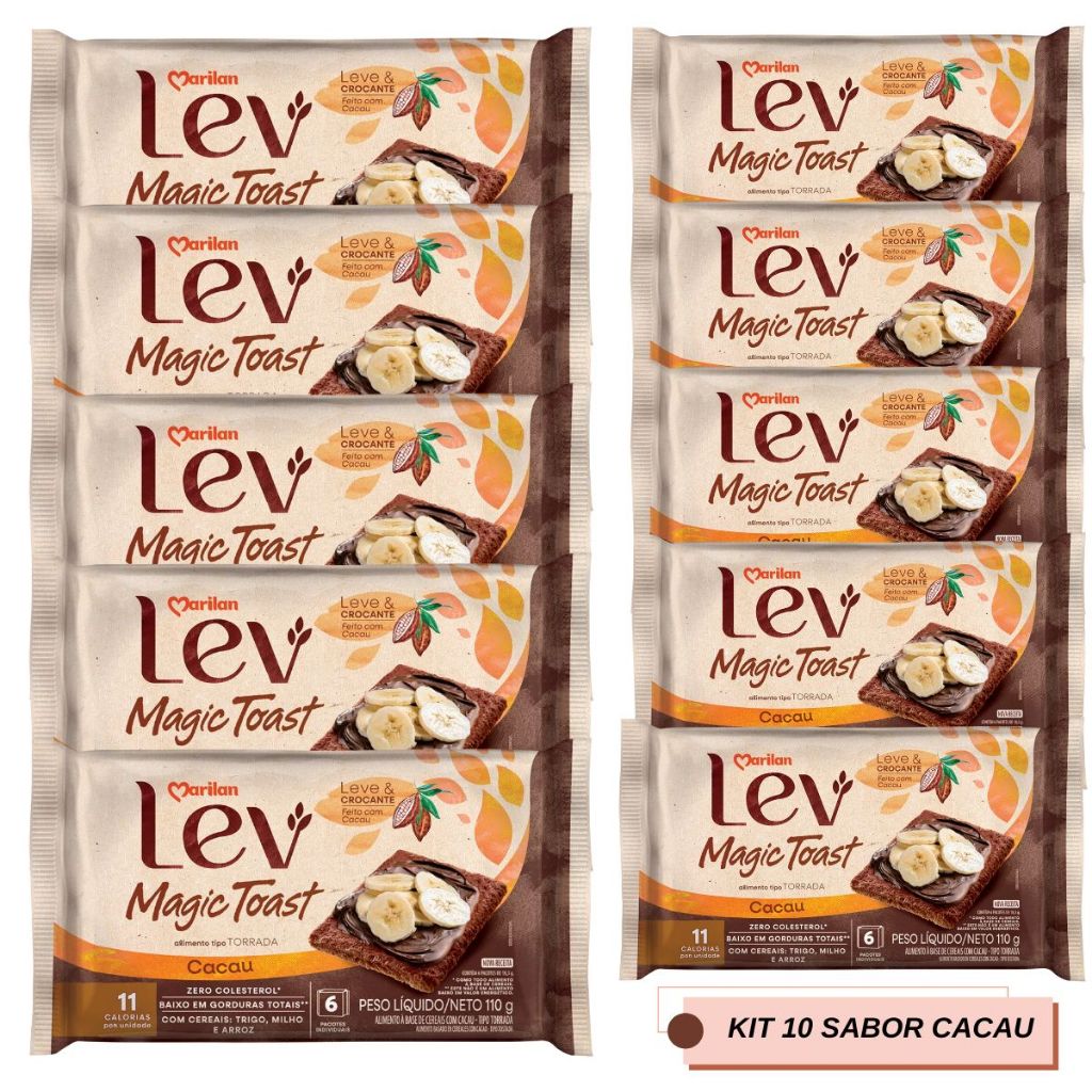 Lev Magic Toast Cacau Marilan – 110g