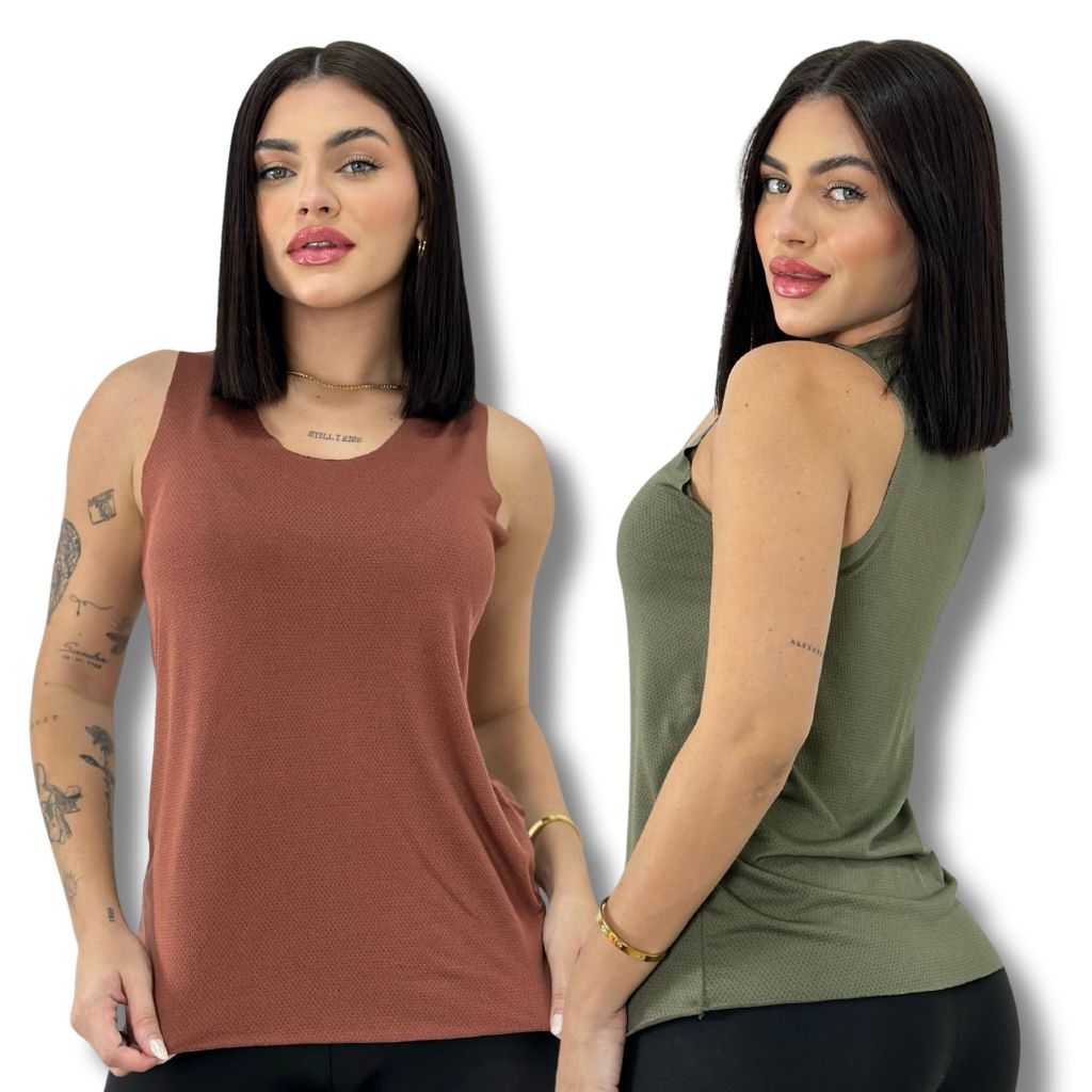 Camiseta Fitness Feminina Regata Básica De Academia Blusa De Treino em Oferta na Shopee