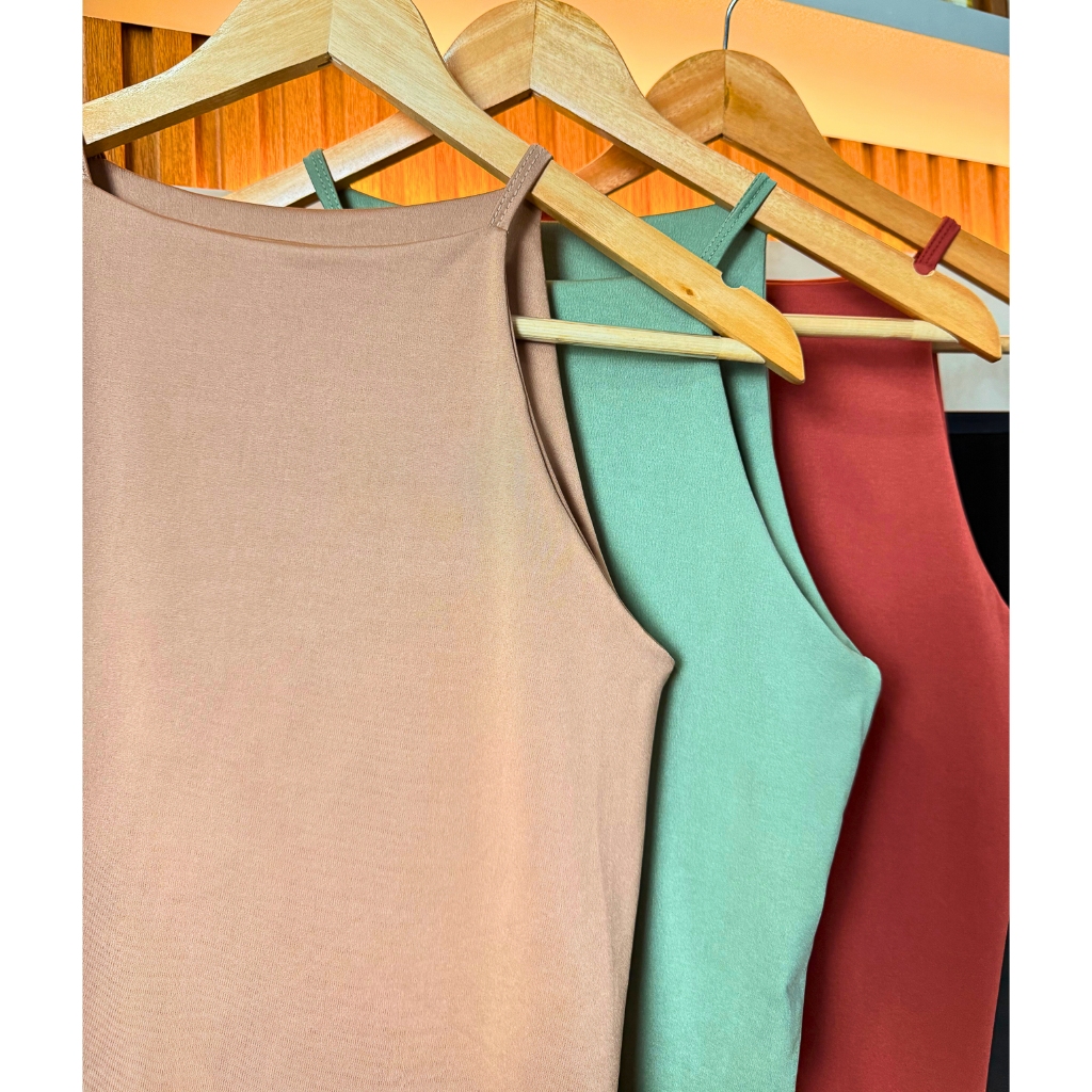 Regata Blusinha Feminina Alcinha Fina Suplex Duplo Blogueira Tendencia em Oferta na Shopee