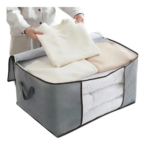 NOVA Bolsa  Saco Organizador de Roupa Lençol Multiuso com Zíper