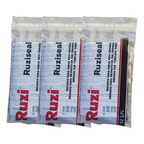 Reparo Refil Ruziseal Vipal Macarrão Conserto Pneu S/ Camara com 36 unidades