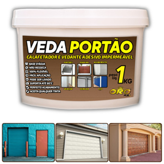 Massa adesiva para vedar, tapar, calafetar, cobrir buracos e frestas de PORTÃO 1KG BRANCO OROFLEX em Oferta na Shopee