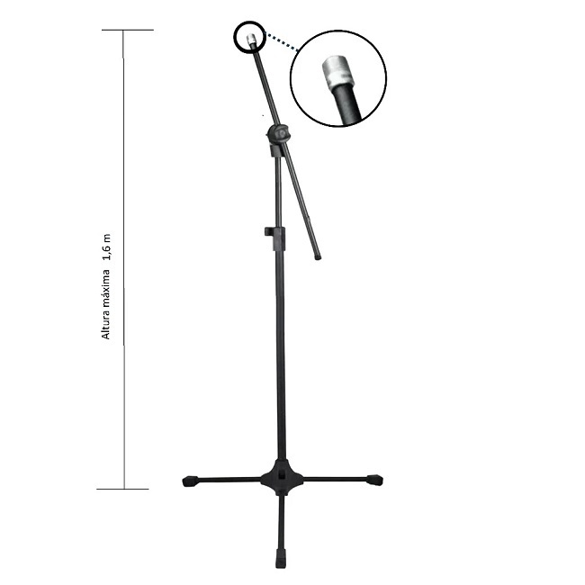 Pedestal de microfone com cachimbo RMV-SM0149