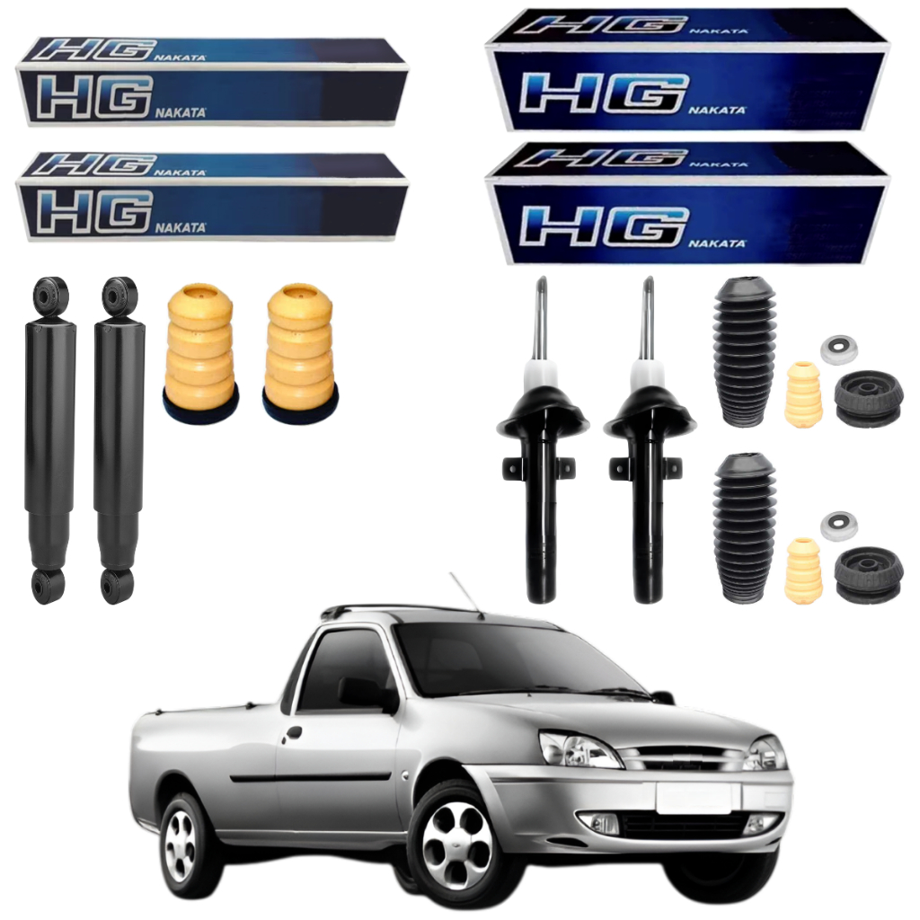 KIT 4 AMORTECEDOR COURIER 97 A 2013 ORIGINAL NAKATA + KITS